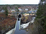 Akvedukten i Håverud. Fotad från Landsvägsbron