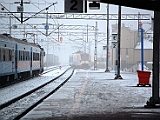 En Västtrafik Regina ankommer Falköping Central från Skövde vidare mot Jönköping, Nässjö.