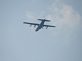 Flygvapnets Transportplan 84, C130 H Hercules flyger över Karlsborg.