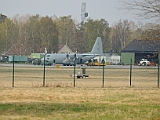 Flygvapnets Transportplan 84, C130 H Hercules står på F6 i Karlsborg.