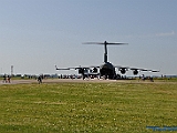 Boeing C-17 Globemaster III öppnad för folk att beskåda insidan.